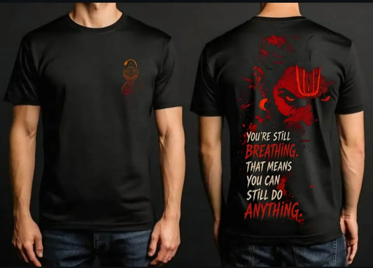 Hanuman Ji Power Edition Black T-Shirt