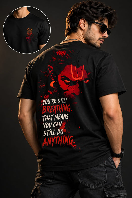 Hanuman Ji Power Edition Black T-Shirt