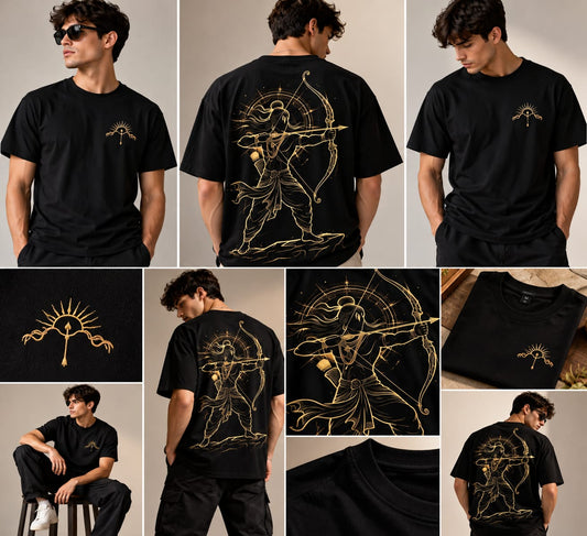 Shri Ram Golden Aura Graphic Tee